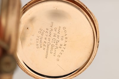 Lot A COLLECTION OF THREE OPEN FACE POCKET WATCHES