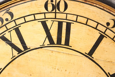 Lot 87 - JOHN SIMPSON, READING. AN IMPRESSIVE 18TH CENTURY EIGHT-DAY WEIGHT-DRIVEN APANNED TAVERN CLOCK