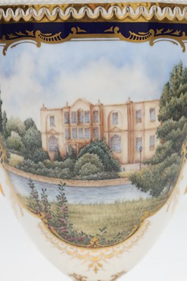 Lot A ROYAL WORCESTER PORCELAIN LIDDED VASE FROM THE NELSON COLLECTION DEPICTING LADY HAMILTON