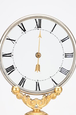 Lot 145 - JEAN EUGENE ROBERT-HOUDIN, PARIS. A RARE LATE 19TH CENTURY ORMOLU AND PATINATED BRONZE MYSTERY CLOCK