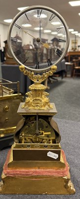 Lot 145 - JEAN EUGENE ROBERT-HOUDIN, PARIS. A RARE LATE 19TH CENTURY ORMOLU AND PATINATED BRONZE MYSTERY CLOCK