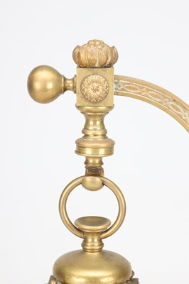 Lot 5 - AN UNUSUAL LATE 19TH CENTURY FRENCH BRASS AND ONYX NOVELTY MANTEL CLOCK