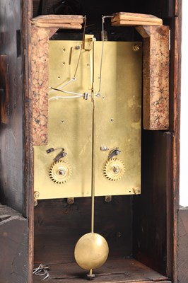 Lot 117 - A 19TH CENTURY BLACK FOREST CARVED WALNUT DOUBLE FUSEE CUCKOO CLOCK