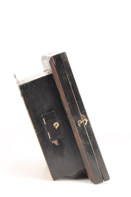 Lot 21 - A 19TH CENTURY BLACK FOREST GERMAN AUTOMATON WALL CLOCK WITH ROCKING EYES