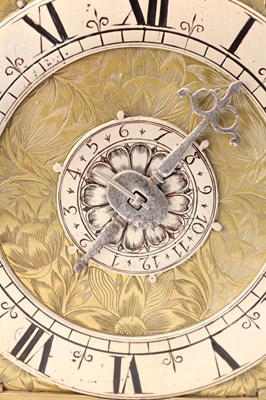 Lot 77 - NICHOLAS COXETER, LONDINI. A MID 17TH CENTURY BRASS VERGE LANTERN CLOCK