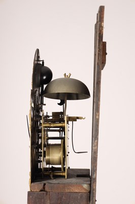 Lot 69 - JOHN BURGES, WIGAN. A RARE GEORGE II SPHERICAL MOON PHASE LONGCASE CLOCK