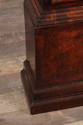Lot 133 - A GEORGE II FIGURED WALNUT 8-DAY LONGCASE CLOCK BY BENJ: GRAY & JUST: VULLIAMY, LONDON
