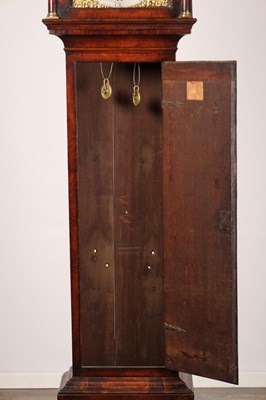 Lot 133 - A GEORGE II FIGURED WALNUT 8-DAY LONGCASE CLOCK BY BENJ: GRAY & JUST: VULLIAMY, LONDON