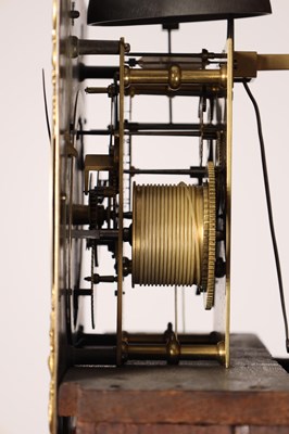 Lot 133 - A GEORGE II FIGURED WALNUT 8-DAY LONGCASE CLOCK BY BENJ: GRAY & JUST: VULLIAMY, LONDON