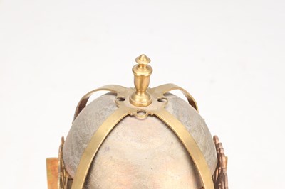 Lot 137 - JOHN CRUCEFIX, LONDON. AN EARLY 18TH CENTURY ARCHED BRASS DIAL LANTERN CLOCK WITH ALARM