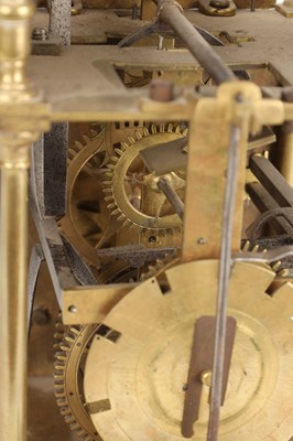 Lot 58 - JOHN FORDHAM, DUNMOW, ESSEX. NO 428. A LATE 17TH CENTURY BRASS LATERN CLOCK