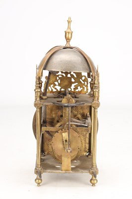 Lot 75 - FREWIN, HEREFORD. A LATE 17TH CENTURY PROVINCIAL BRASS LANTERN CLOCK