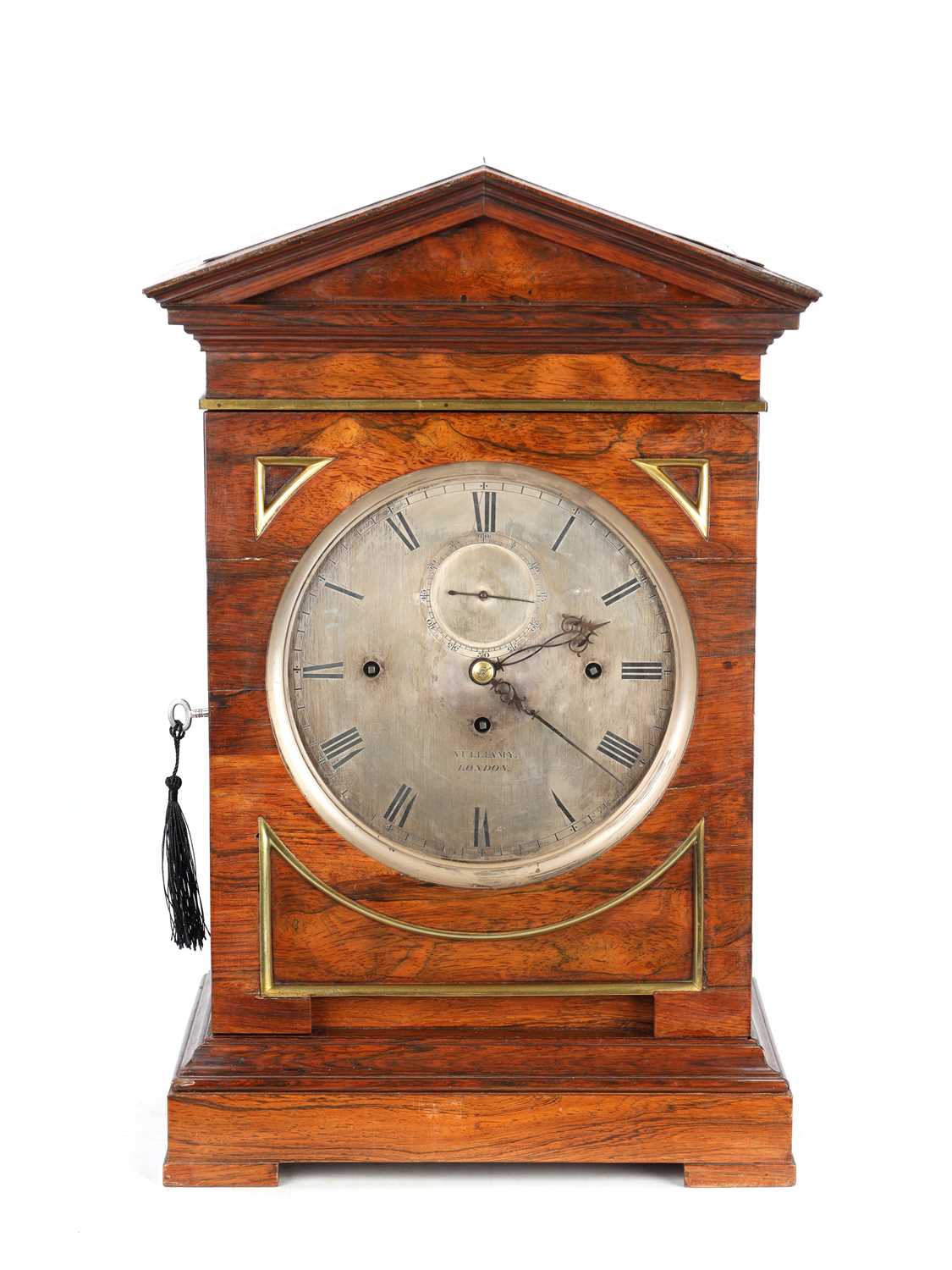 Lot 158 Vulliamy London rosewood triple-fusee quarter-chiming bracket clock