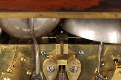 Lot 158 - VULLIAMY, LONDON. A FINE MID 19TH CENTURY ROSEWOOD TRIPLE FUSEE QUARTER CHIMING BRACKET CLOCK, NO. 1630