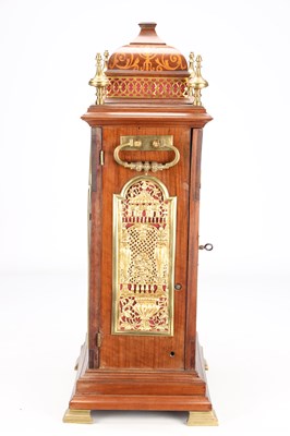 Lot 39 - WILLIAM WEBSTER, LONDON A FINE EARLY 18TH-CENTURY WALNUT AND MARQUETRY TRIPLE-FUSEE SIX-BELL QUARTER-STRIKING VERGE BRACKET CLOCK