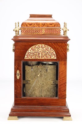 Lot 39 - WILLIAM WEBSTER, LONDON A FINE EARLY 18TH-CENTURY WALNUT AND MARQUETRY TRIPLE-FUSEE SIX-BELL QUARTER-STRIKING VERGE BRACKET CLOCK