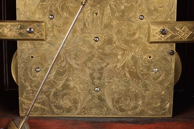 Lot 39 - WILLIAM WEBSTER, LONDON A FINE EARLY 18TH-CENTURY WALNUT AND MARQUETRY TRIPLE-FUSEE SIX-BELL QUARTER-STRIKING VERGE BRACKET CLOCK