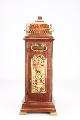 Lot 39 - WILLIAM WEBSTER, LONDON A FINE EARLY 18TH-CENTURY WALNUT AND MARQUETRY TRIPLE-FUSEE SIX-BELL QUARTER-STRIKING VERGE BRACKET CLOCK