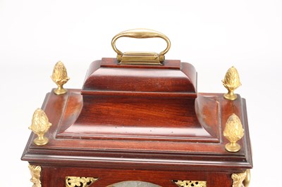 Lot 98 - WILLIAM CREAK, LONDON. A GEORGE III ORMOLU MOUNTED MAHOGANY QUARTER CHIMING BRACKET CLOCK