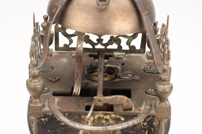 Lot 163 - EDWARD HEMINS, BICESTER A LATE 17TH CENTURY PROVINCIAL VERGE LANTERN CLOCK