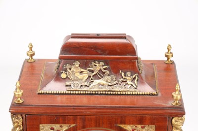 Lot 24 - JOHN TAYLOR, LONDON A GEORGE III MAHOGANY ORMOLU MOUNTED MUSICAL BRACKET CLOCK