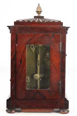 Lot 135 - CHRISTIE, LONDON A SMALL WILLIAM IV ROSEWOOD FUSEE MANTEL CLOCK