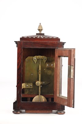 Lot 135 - CHRISTIE, LONDON A SMALL WILLIAM IV ROSEWOOD FUSEE MANTEL CLOCK