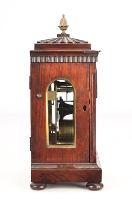 Lot 135 - CHRISTIE, LONDON A SMALL WILLIAM IV ROSEWOOD FUSEE MANTEL CLOCK