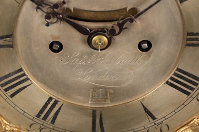 Lot 144 - STEPHEN RIMBAULT, LONDON. A GEORGE III FRUITWOOD VENEERED VERGE BRACKET CLOCK
