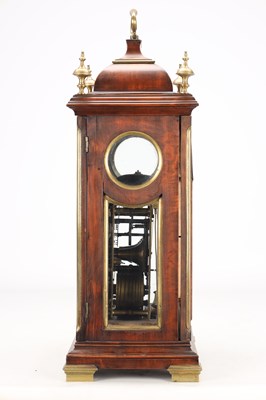 Lot 144 - STEPHEN RIMBAULT, LONDON. A GEORGE III FRUITWOOD VENEERED VERGE BRACKET CLOCK