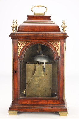 Lot 144 - STEPHEN RIMBAULT, LONDON. A GEORGE III FRUITWOOD VENEERED VERGE BRACKET CLOCK