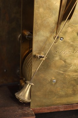 Lot 144 - STEPHEN RIMBAULT, LONDON. A GEORGE III FRUITWOOD VENEERED VERGE BRACKET CLOCK