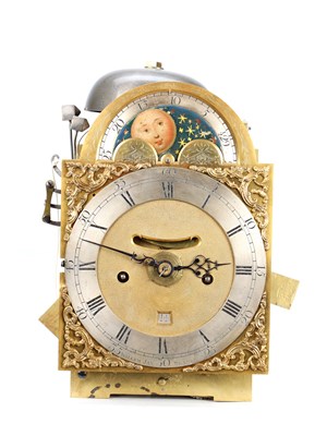 Lot WILLEM JAN, BRAMER. A GEORGE III 6" DIAL VERGE BRACKET CLOCK MOVEMENT
