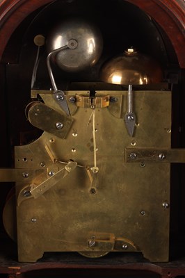 Lot 25 - RECORDON, LONDON. A GEORGE III FIGURED MAHOGANY QUARTER-CHIMING BRACKET CLOCK