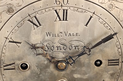 Lot 36 - WILLIAM VALE, LONDON. A GEORGE III ORMOLU MOUNTED MAHOGANY QUARTER CHIMING BRACKET CLOCK