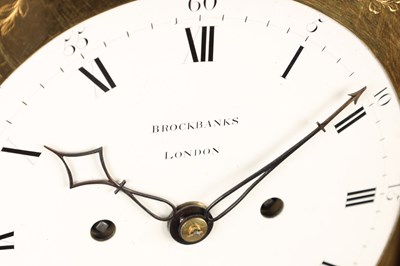 Lot 68 - BROCKBANKS, LONDON. A GEORGE III ORMOLU MOUNTED MAHOGANY VERGE BRACKET CLOCK
