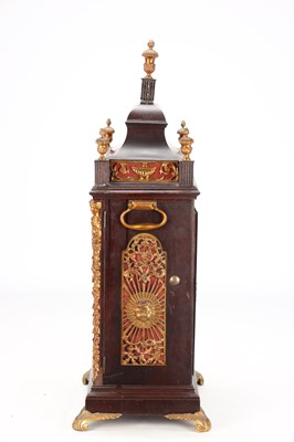 Lot 68 - BROCKBANKS, LONDON. A GEORGE III ORMOLU MOUNTED MAHOGANY VERGE BRACKET CLOCK
