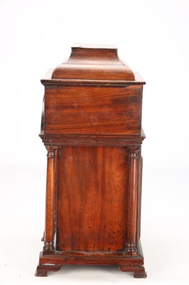 Lot 196 - THOMAS ATKINSON, ORMSKIRK. A GEORGE III MAHOGANY BRACKET CLOCK WITH MOONPHASE
