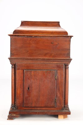Lot 196 - THOMAS ATKINSON, ORMSKIRK. A GEORGE III MAHOGANY BRACKET CLOCK WITH MOONPHASE