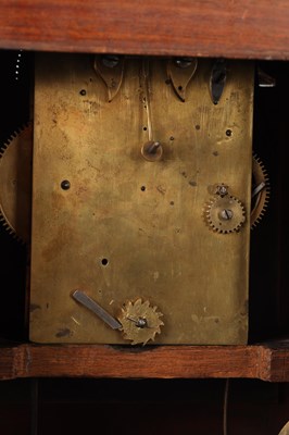 Lot 196 - THOMAS ATKINSON, ORMSKIRK. A GEORGE III MAHOGANY BRACKET CLOCK WITH MOONPHASE