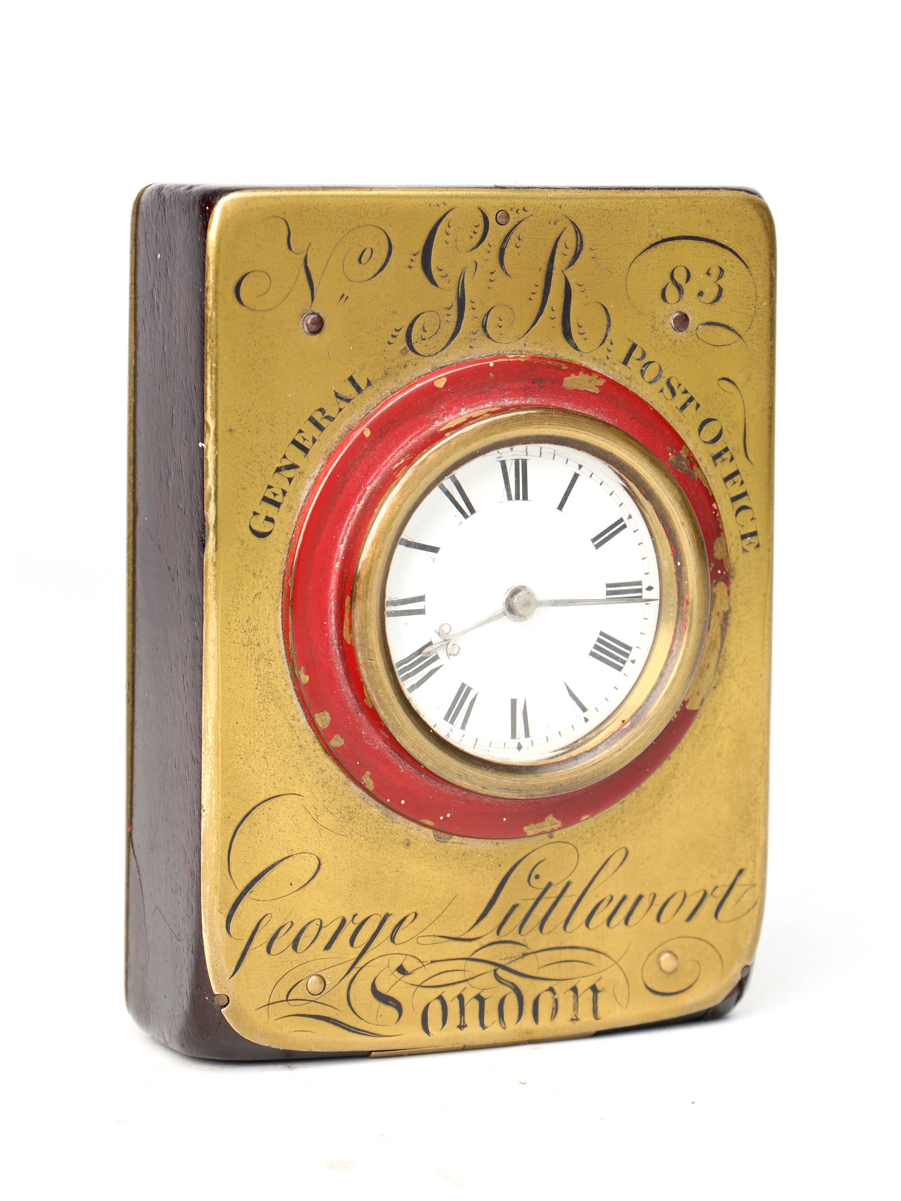 Lot 66 George Littlewort General Post Office mail guard's travelling clock