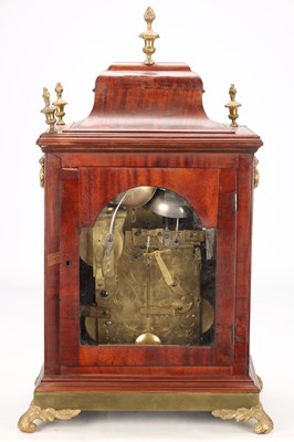 Lot 71 - ROBERT LEUMAS, LONDON. A GEORGE III ORMOLU MOUNTED MAHOGANY MUSICAL BRACKET CLOCK
