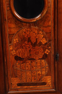 Lot 56 - JOSEPH WINDMILLS, LONDON. A WILLIAM AND MARY WALNUT AND MARQUETRY LONGCASE CLOCK