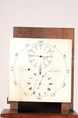 Lot 141 - T. J. UPJOHN, LONDON. A GEORGE III FIGURED MAHOGANY REGULATOR LONGCASE CLOCK