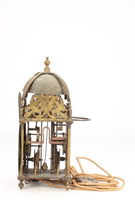 Lot 7 - WINDMILLS AND ELKINS, LONDON. A LATE 17TH CENTURY VERGE LANTERN CLOCK
