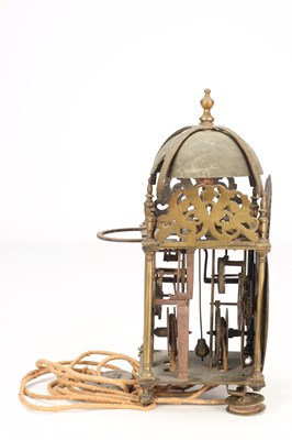 Lot 7 - WINDMILLS AND ELKINS, LONDON. A LATE 17TH CENTURY VERGE LANTERN CLOCK