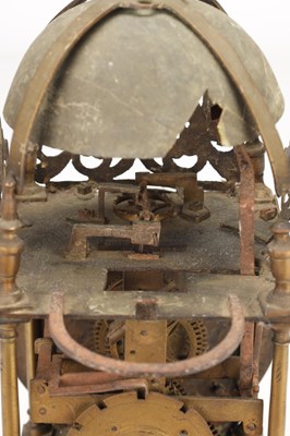 Lot 7 - WINDMILLS AND ELKINS, LONDON. A LATE 17TH CENTURY VERGE LANTERN CLOCK