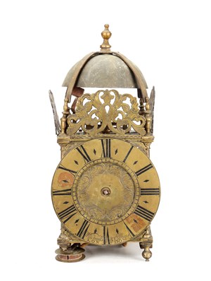 Lot 7 - WINDMILLS AND ELKINS, LONDON. A LATE 17TH CENTURY VERGE LANTERN CLOCK