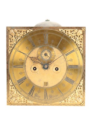 Lot JOHN ANDREWS, LONDON. AN EARLY 18TH CENTURY 8-DAY LONGCASE CLOCK MOVEMENT