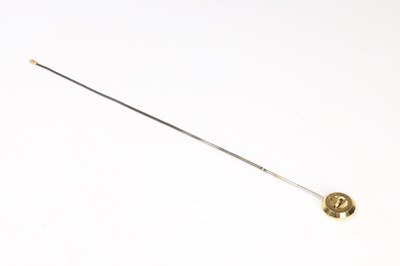 Lot 64 - A LARGE 19TH CENTURY FRENCH PATINATED AND GILT BRONZE AND MARBLE FIGURAL MANTEL CLOCK